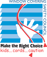 Use caution around with kids around window cords